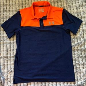 Under Armour- Blue and Orange- Youth Polo